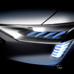 Audi e-tron quattro concept – Headlight with e-tron light sign